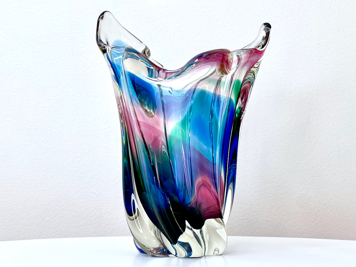 Iwatsu Glass (Japan) from their Best Art Glass range Art Glass Vase