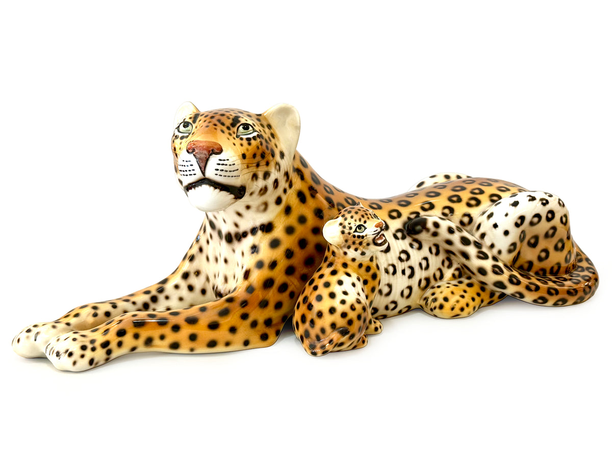 Ceramiche Ronzanイタリア製セラミックタイガー小 置物☆大幅値下げ Ceramiche Ronzanイタリア製セラミックタイガー小 置物☆大幅値下げ