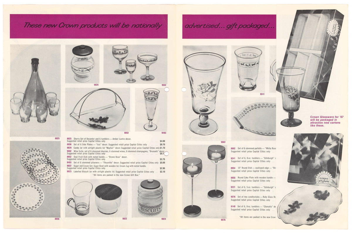 Crown Crystal Glass (Australia) 'Brussels' Champagne Coupe Glasses (set x6) - That Retro Piece