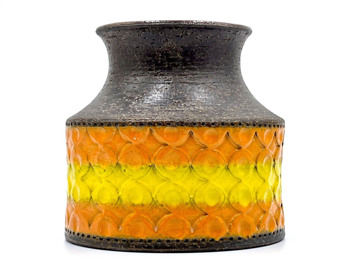 Bitossi (Italy) 'Torcello' in Orange/Yellow, 6" Vase