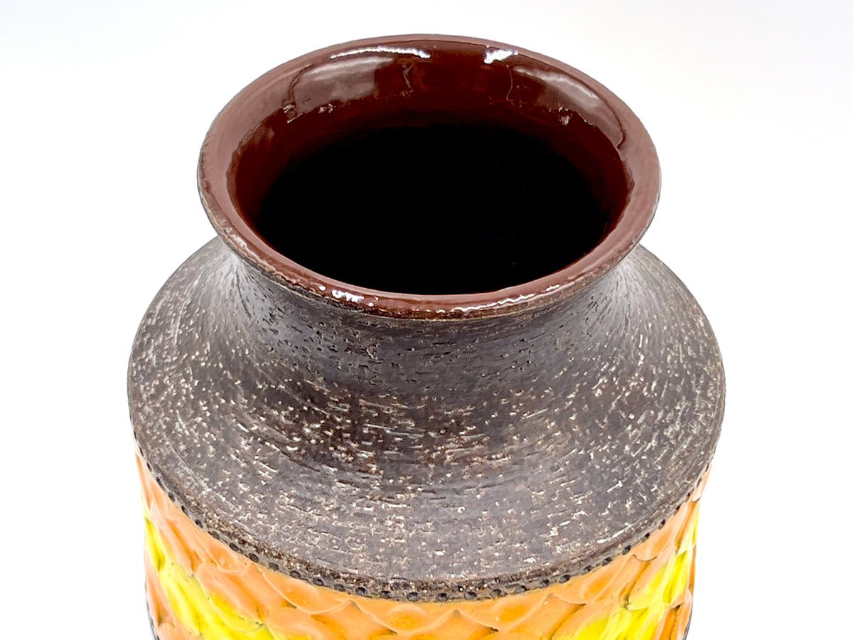 Bitossi (Italy) 'Torcello' in Orange/Yellow, 6" Vase