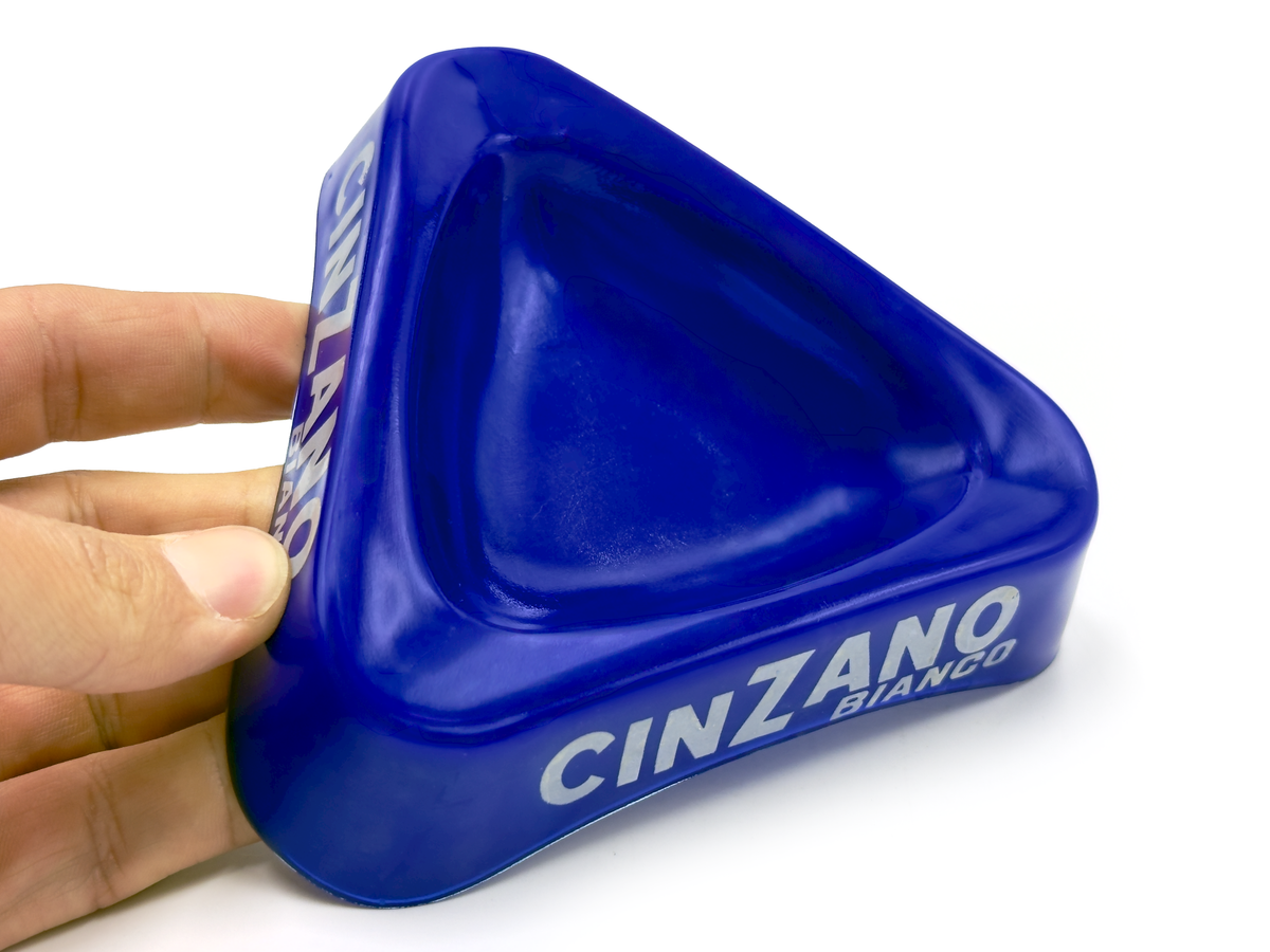 Cinzano Bianco 5.5" Ashtray, in Cobalt Blue | Made in France