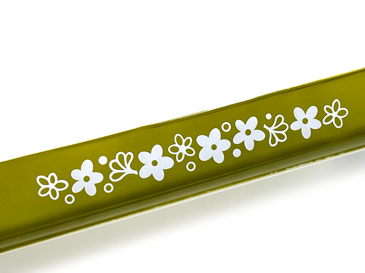 Molde para lasaña PYREX (EE. UU.) 'Spring Blossom Green' | Modelo n.° 933