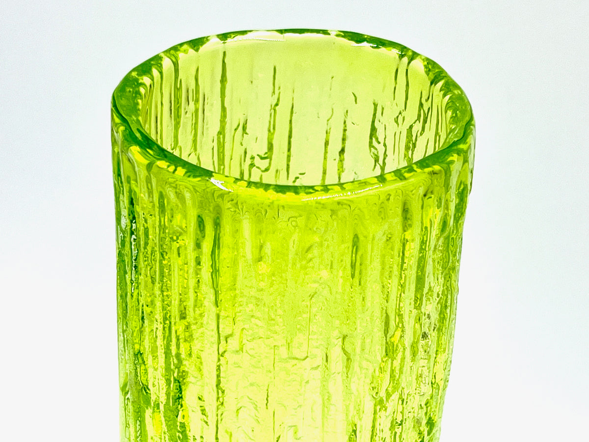Tajima Glass (Japan) Art Glass 9" Vase, in Green