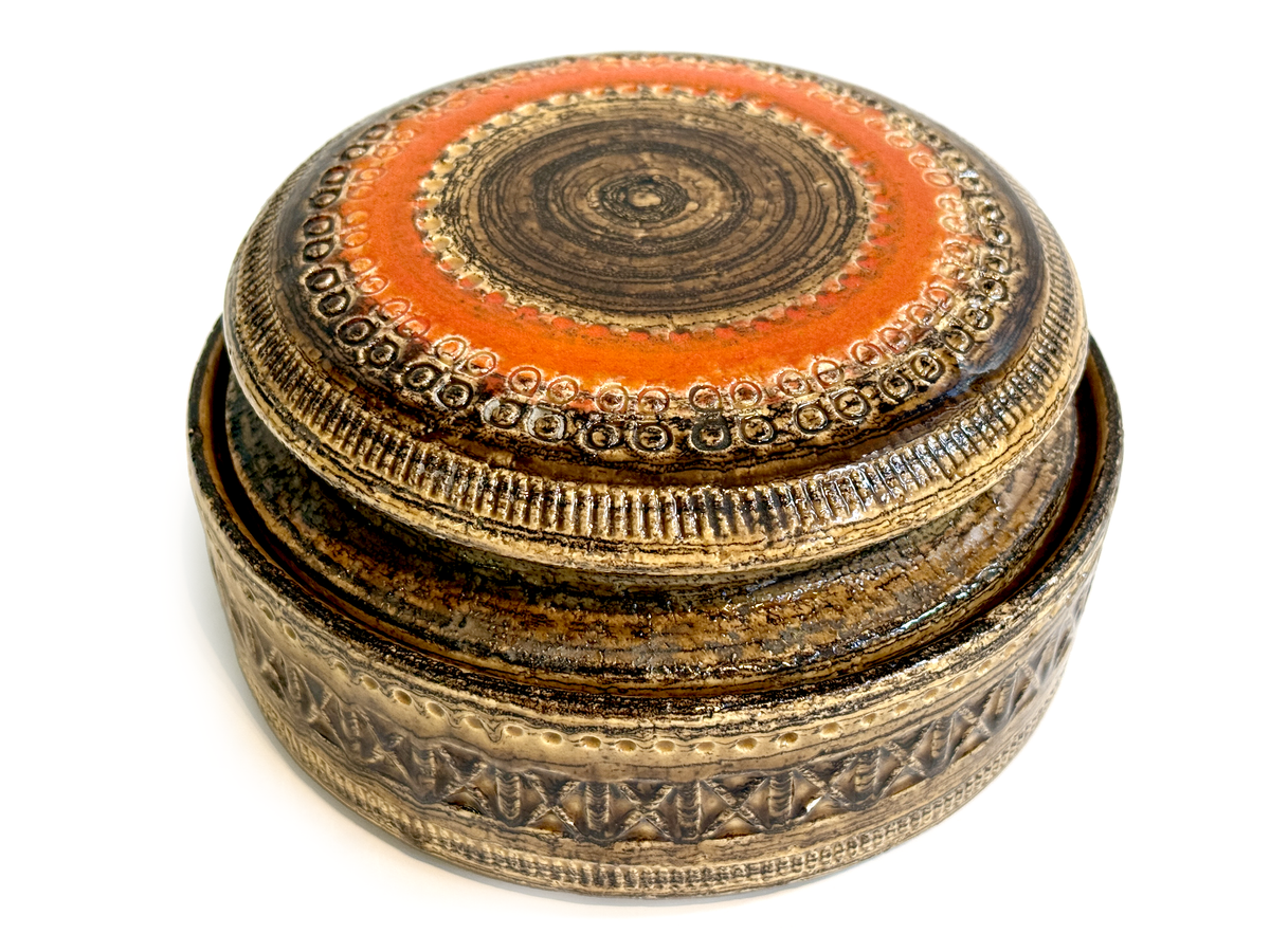 Bitossi (Italy) 'Sahara' 6.5" Apothecary Jar / Circular Box