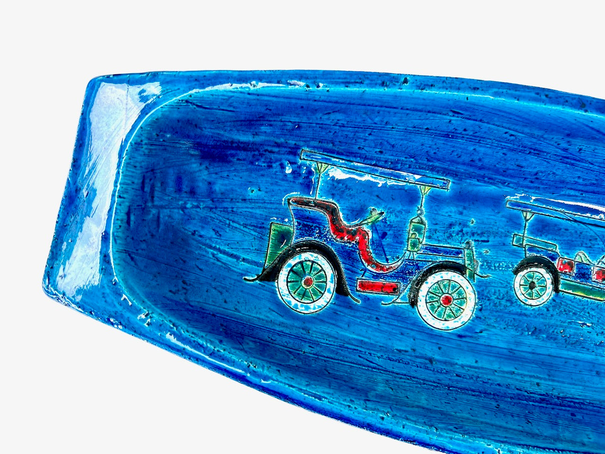Bitossi (Italy) 19" Decorative Tray | Antique Car Decor *RARE FIND*