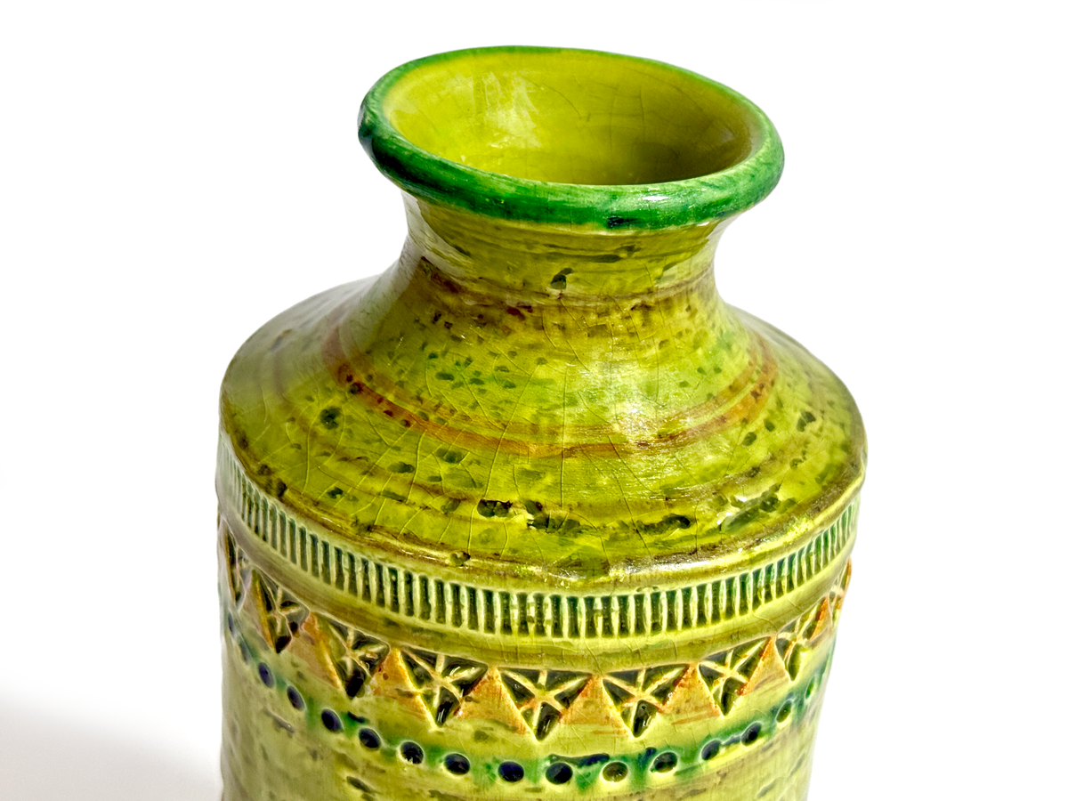 Bitossi (Italy) 'Rimini' in Chartreuse/Lime, 9" Vase