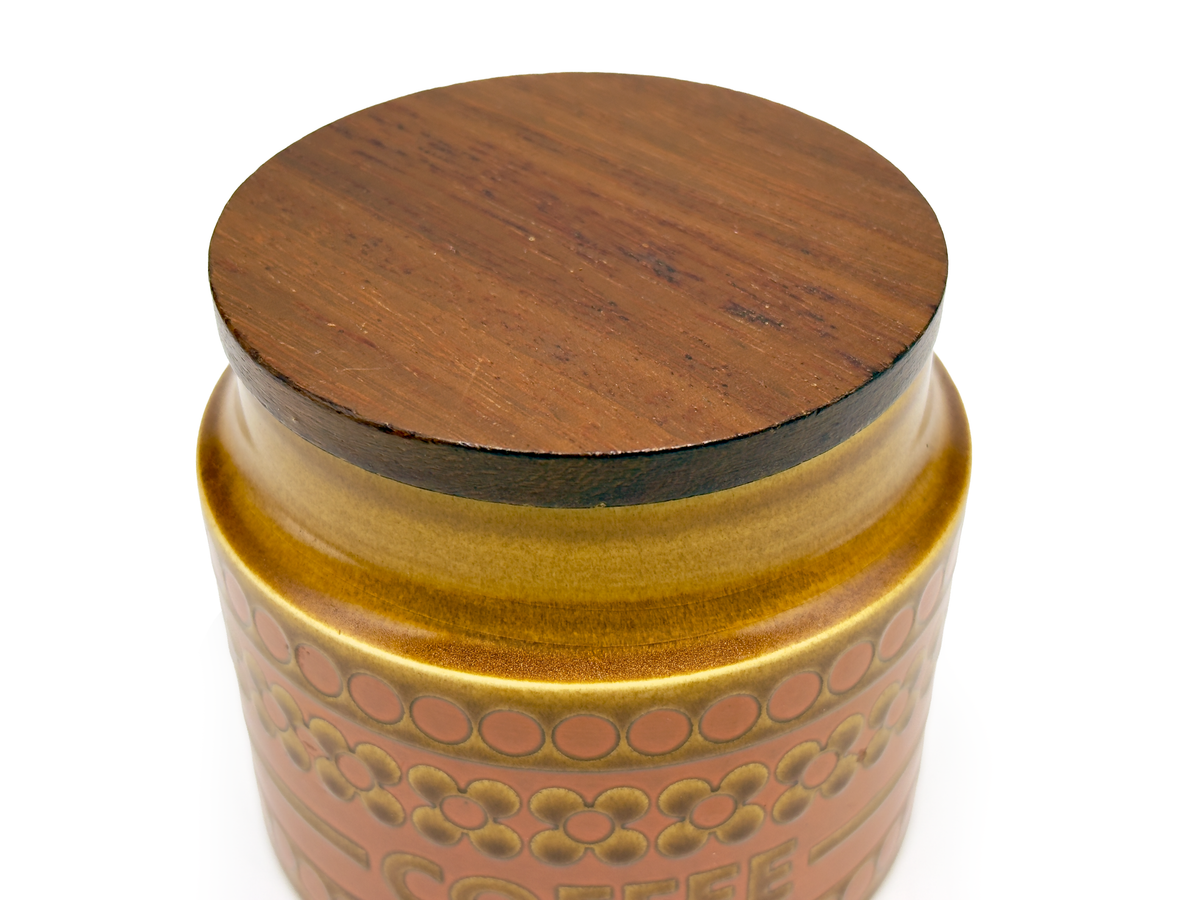 Poterie Hornsea (Angleterre) Petite boîte « Saffron » - Café