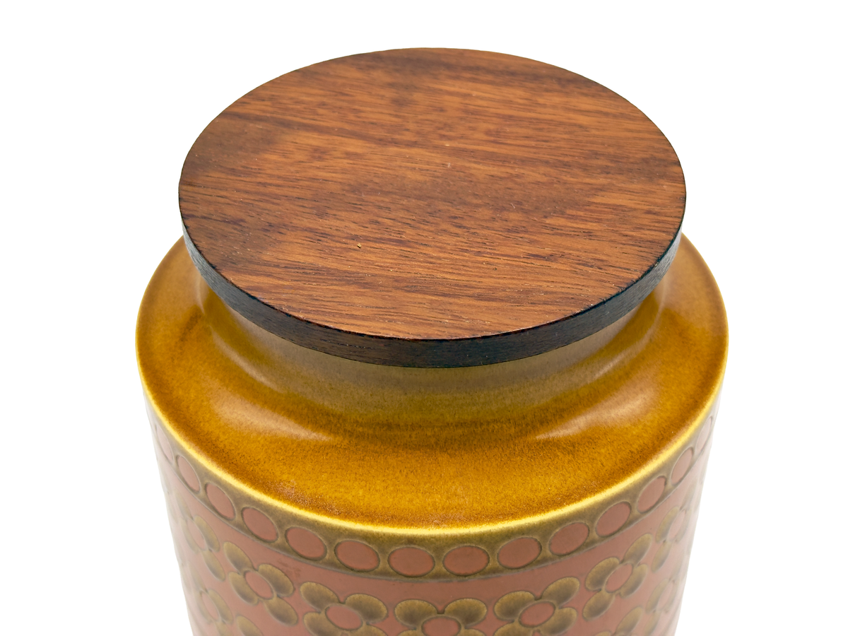 HORNSEA SAFFRON ENGLAND キャニスター コーヒー 紅茶 Hornsea Pottery (England) 'Saffron' Large Canister - Flour – That
