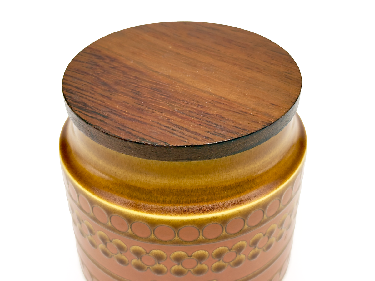 Poterie Hornsea (Angleterre) Petite boîte « Saffron » - Thé