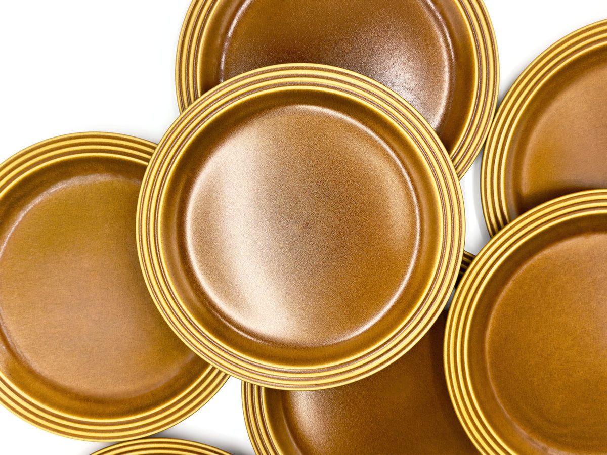 Assiette à salade « Heirloom » de Hornsea Pottery (Angleterre) en brun automnal, 21,6 cm [vendue séparément]