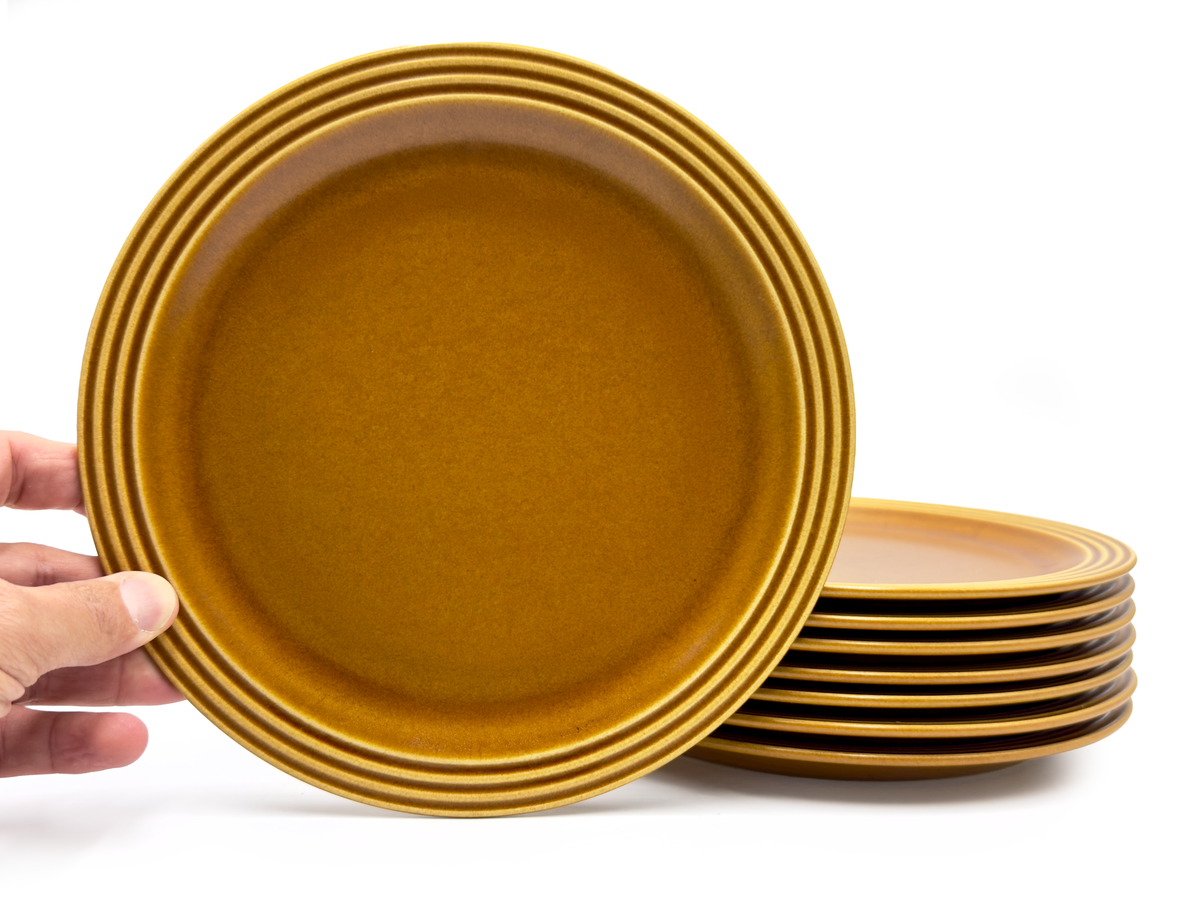 Assiette à salade « Heirloom » de Hornsea Pottery (Angleterre) en brun automnal, 21,6 cm [vendue séparément]