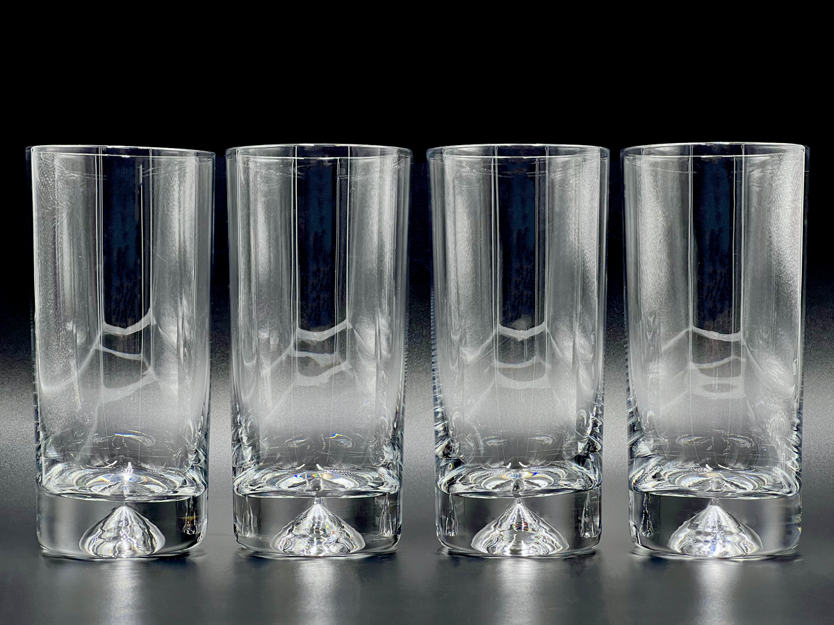Verres à long drink « Triad » Krosno (Pologne) [Lot de 4]