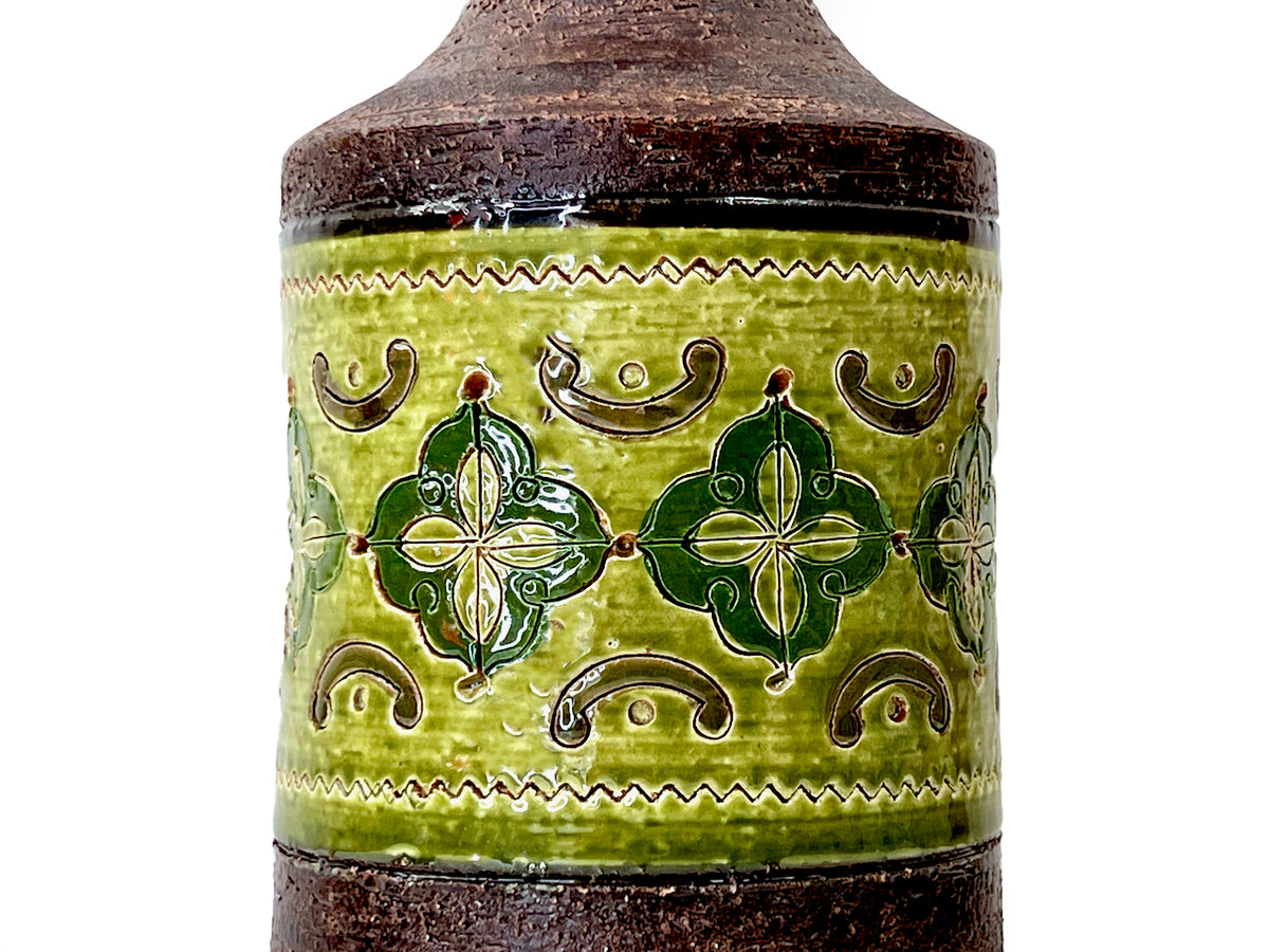 Bitossi (Italy) 'Carta Fiorentina' 8.5" Vase, in Olive Green