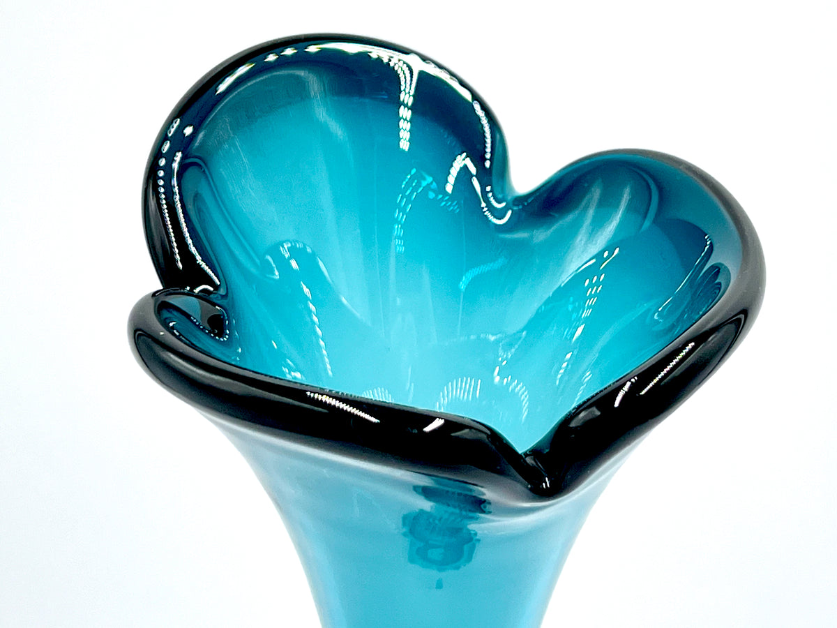 Åseda (Sweden) 12" Vase, in Teal Blue | Designed by Bo Borgström