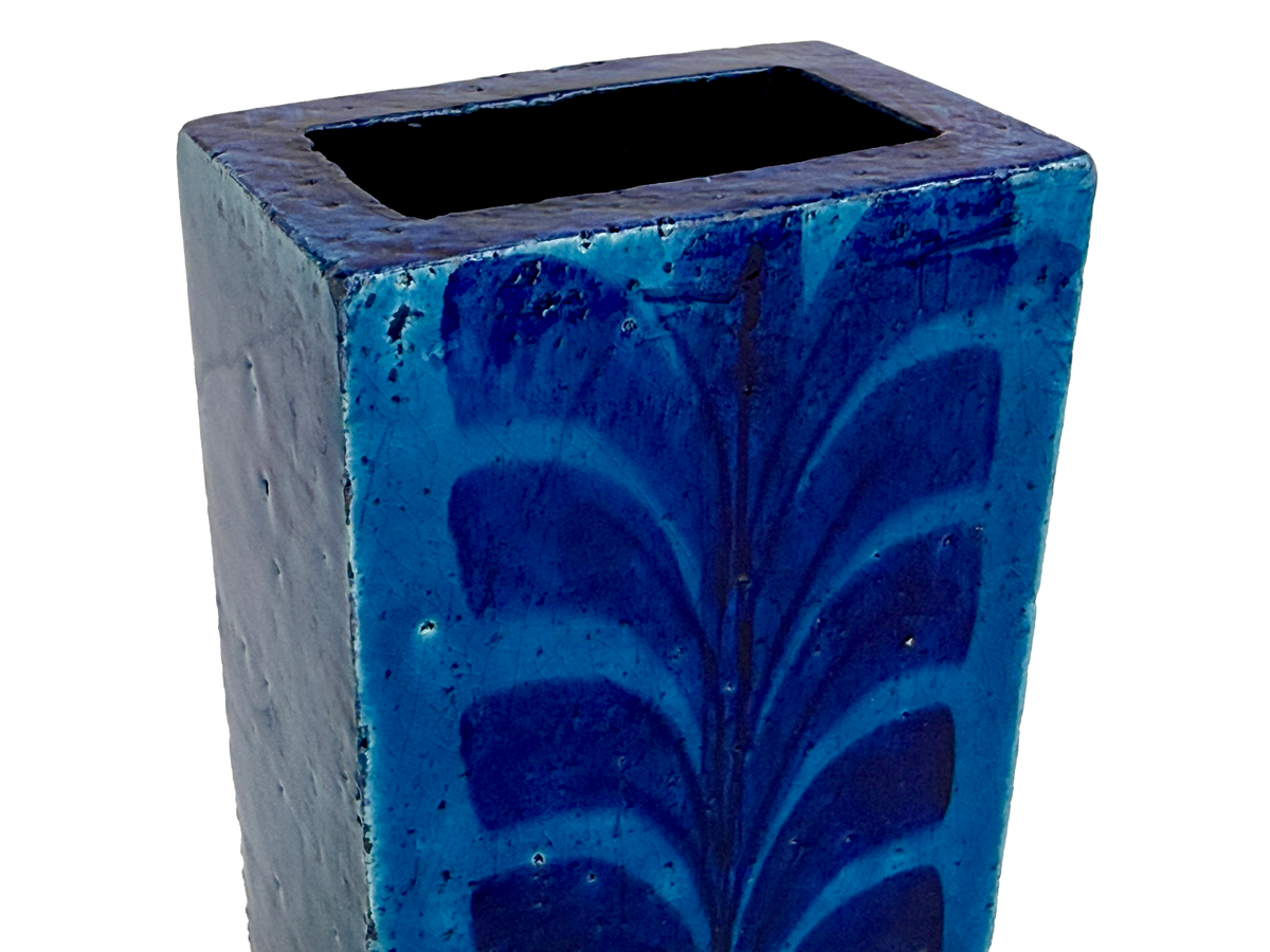 Bitossi (Italy) 7" Slab Vase, in Blue