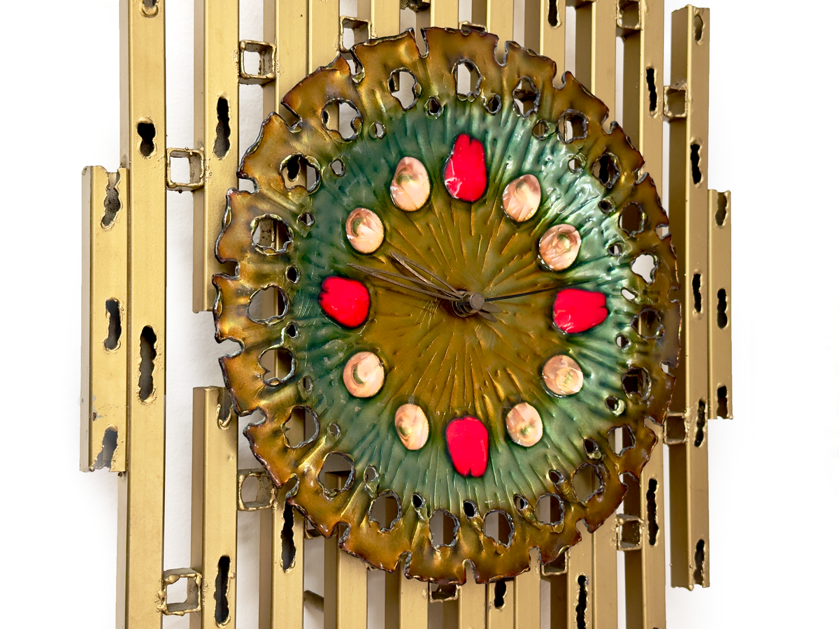 Reloj de pared Starburst de 34 cm de Seth Thomas (Escocia) | Circa 1960