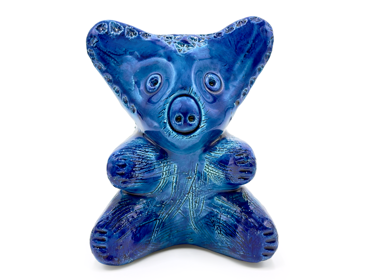 Bitossi (Italy) 'Rimini Blu' 6" Koala *RARE FIND*