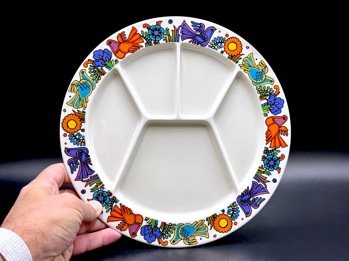 Villeroy &amp; Boch (Luxembourg) 'Acapulco' Modèle #418/1, Assiette à Fondue