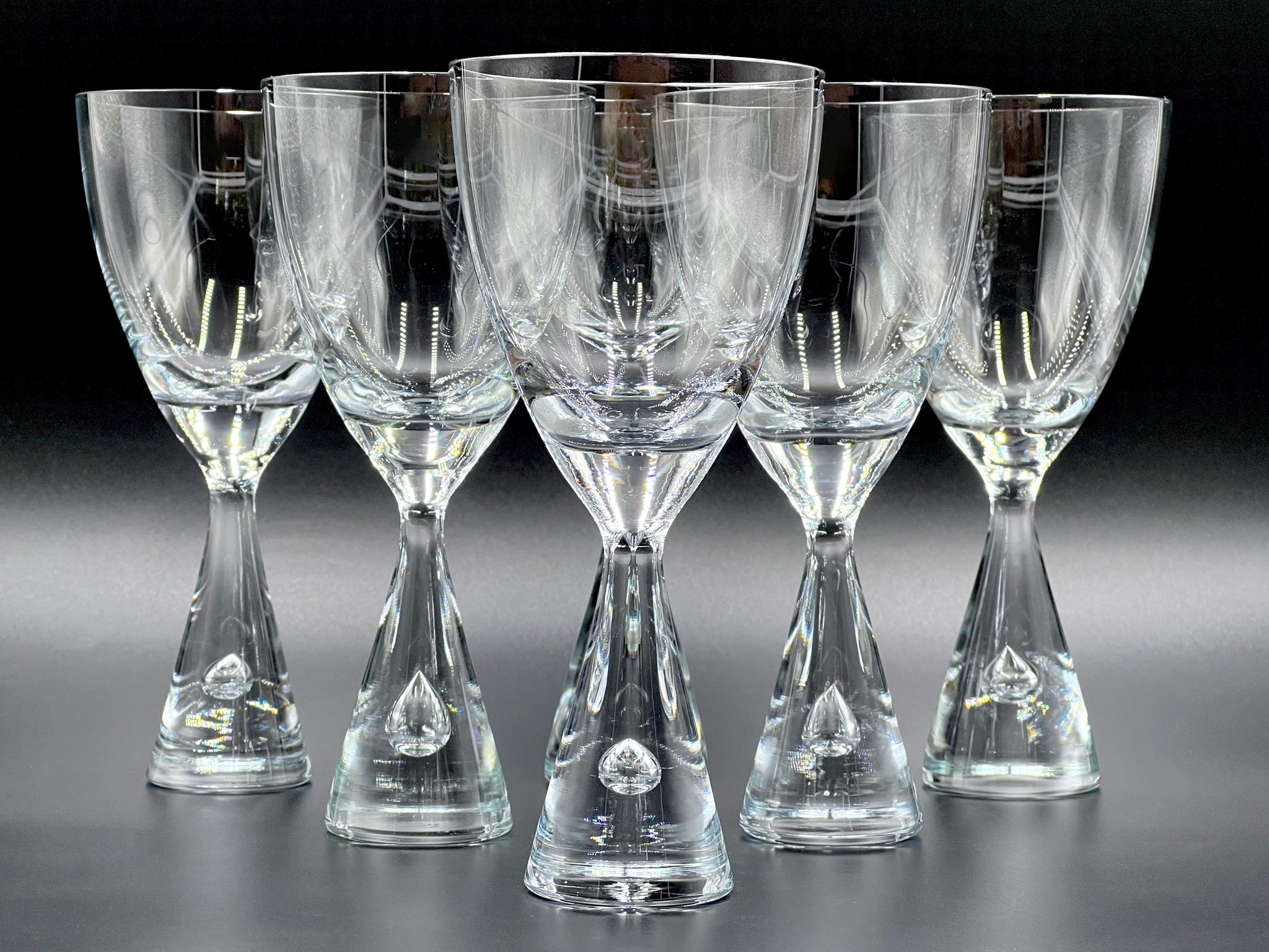 希少【デンマーク ヴィンテージ】Holmegaard プリンセス グラスセット