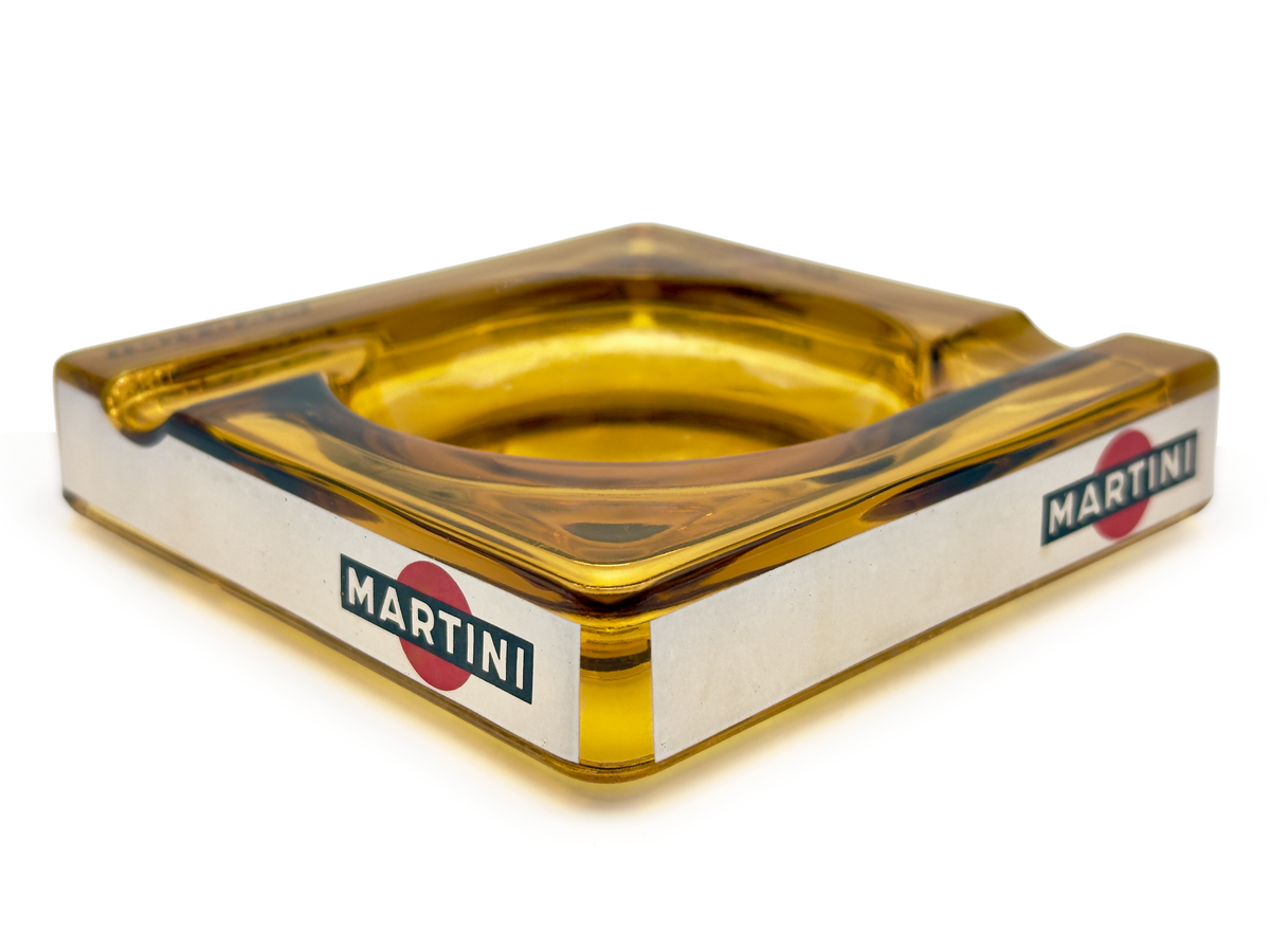 Martini & Rossi 4.5" Ashtray, in Amber | Made in France