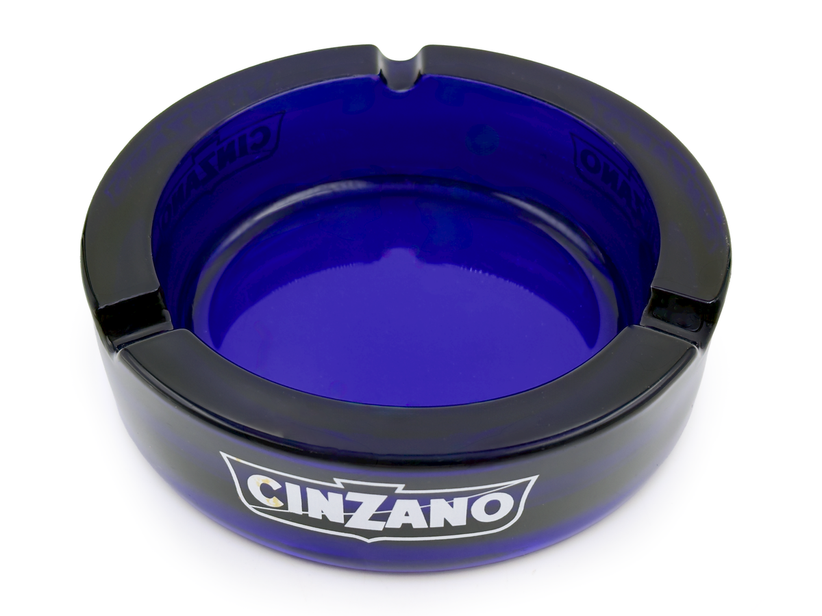 Cinzano 5.5" Ashtray, in Cobalt Blue | Made in Italy