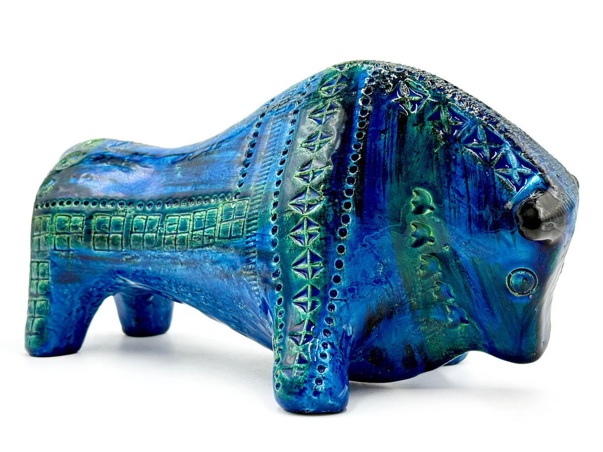 Bitossi (Italy) 'Rimini Blu' 13" Bull