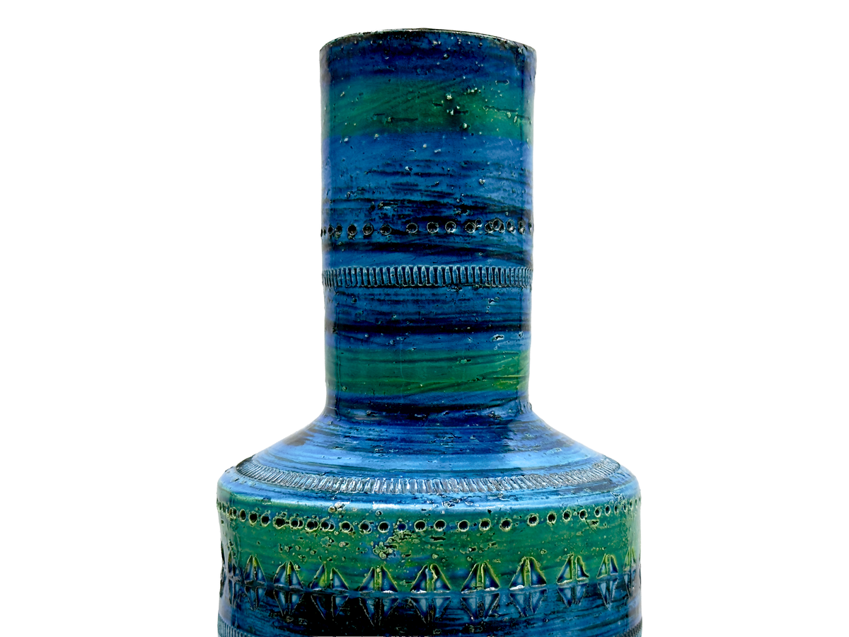 Bitossi (Italy) 'Rimini Blu' 16.5" Vase *RARE FIND*