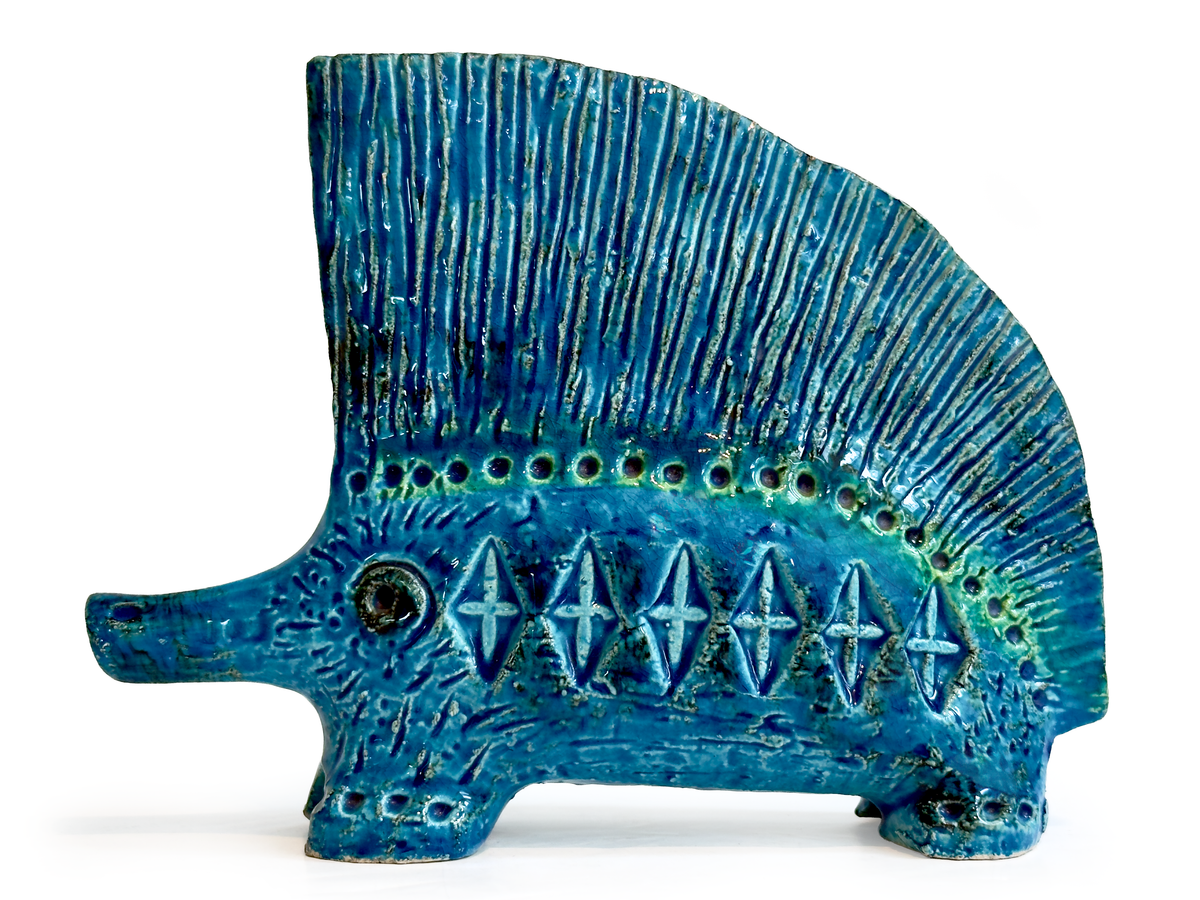 Bitossi (Italy) 'Rimini Blu' 6" Porcupine