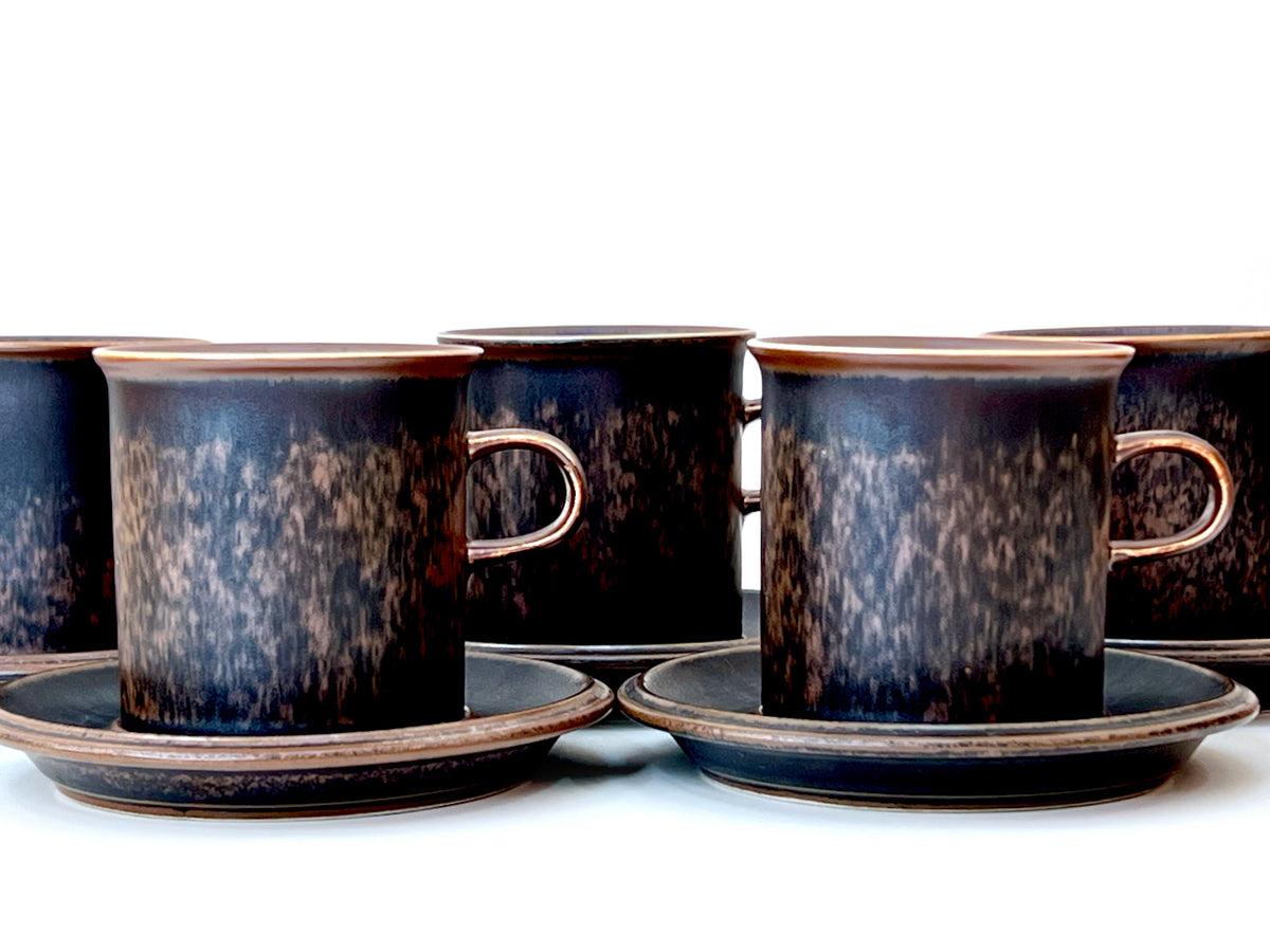 Arabia (Finland) 'Ruska' Large Cup and Saucer [Sold Separately]
