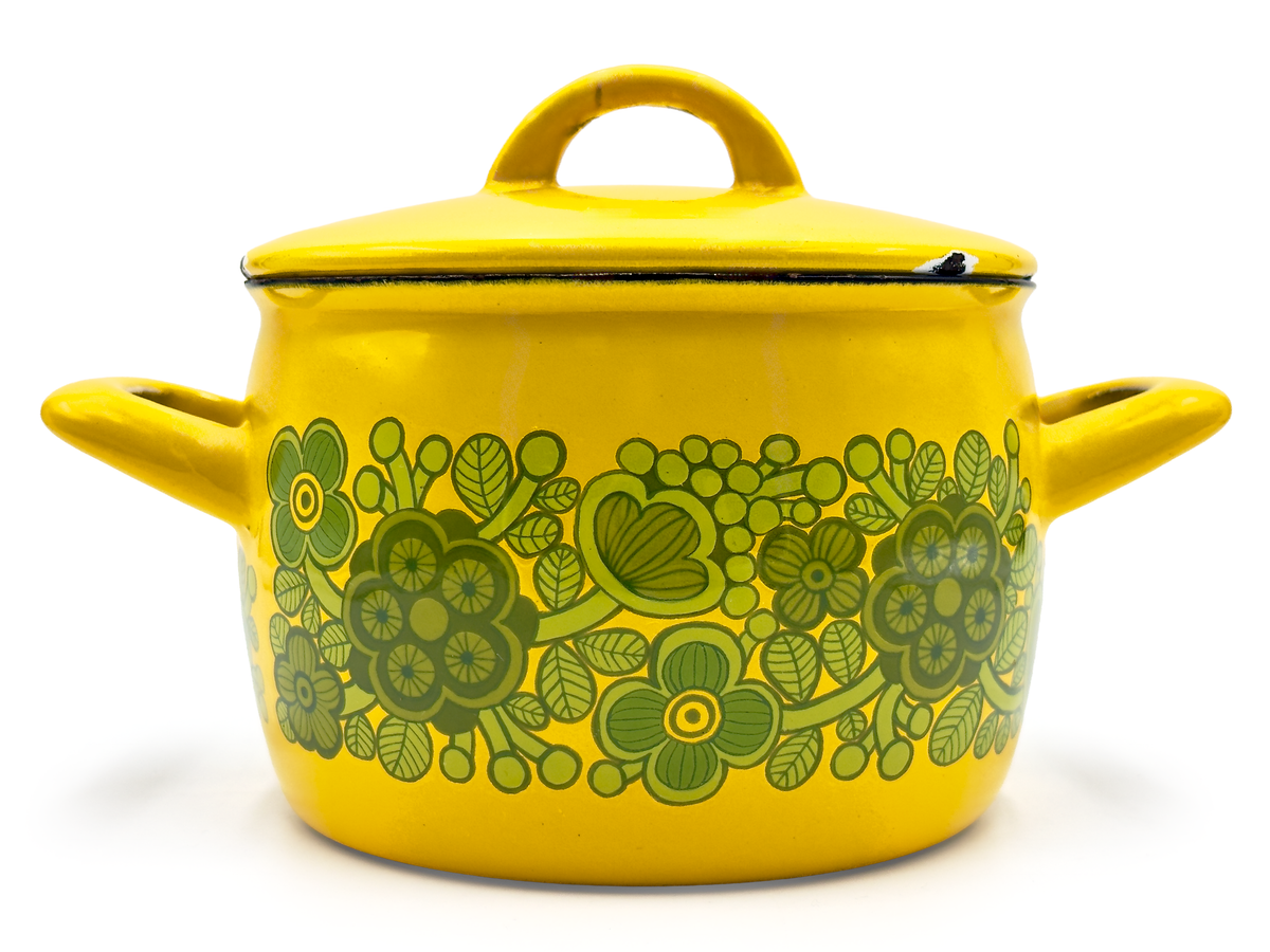 Finel (Finlandia) 'Primavera' Olla de esmalte de 3,5 L *ENCUENTRO RARO*