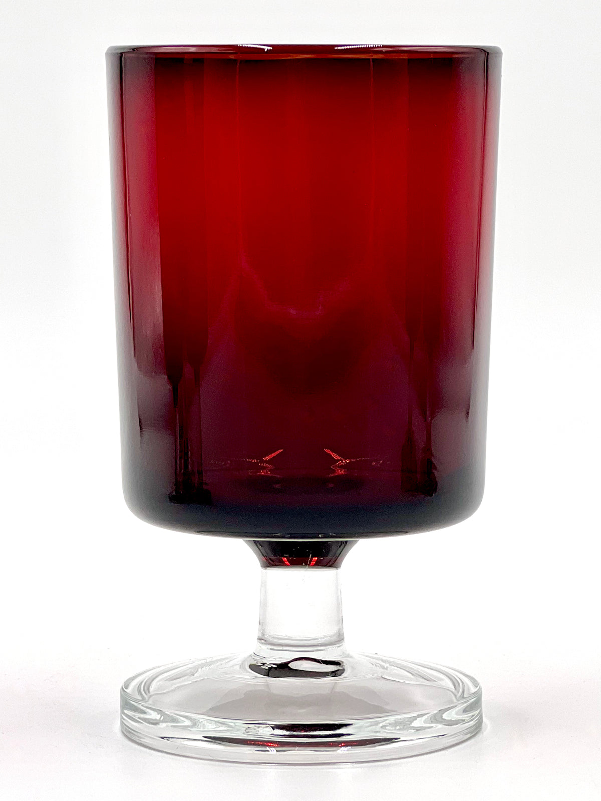 Luminarc (France) 'Cavalier' in Ruby, White Wine Glasses [Set x6] - That Retro Piece