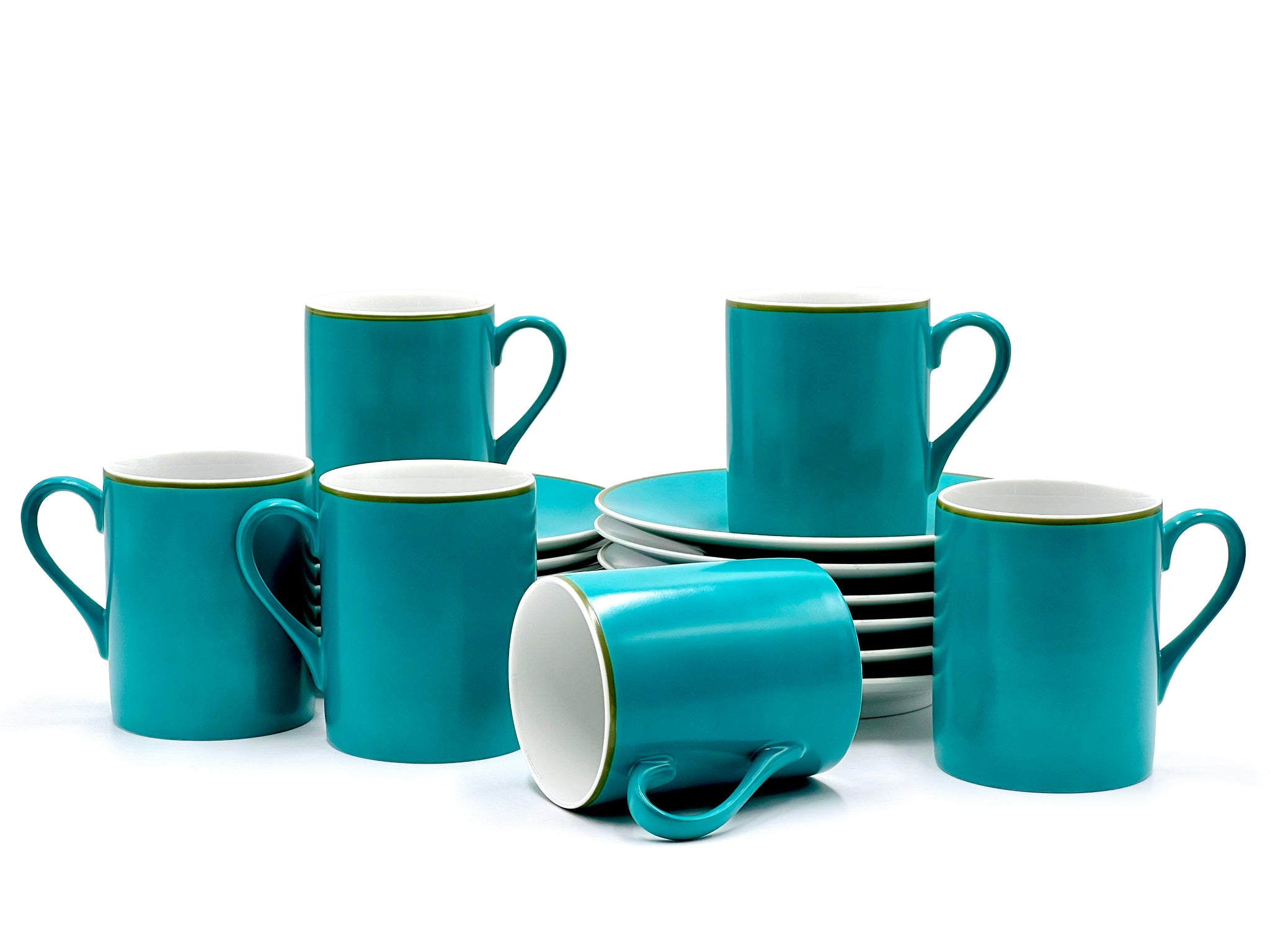 Schmid Kreglinger (Japan) 'Kelco' Trios - Large Cups, Saucers and