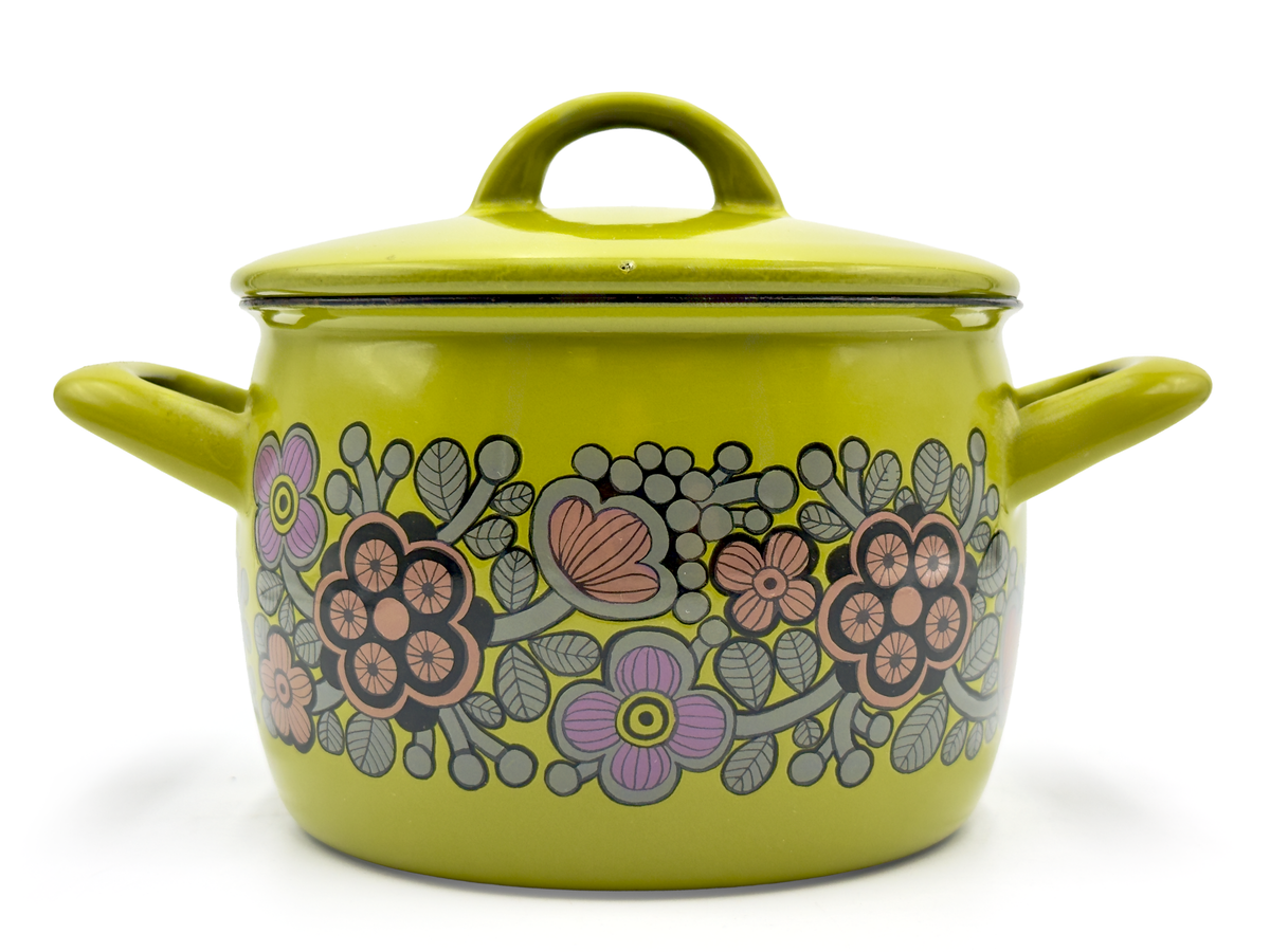 Finel (Finlandia) 'Primavera' Olla de esmalte de 3,5 L *ENCUENTRO RARO*