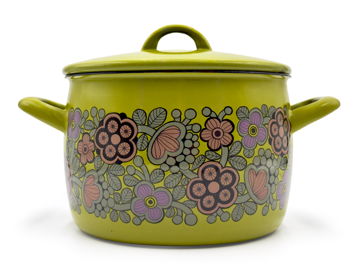 Finel (Finlandia) 'Primavera' Olla de esmalte de 3,5 L *ENCUENTRO RARO*