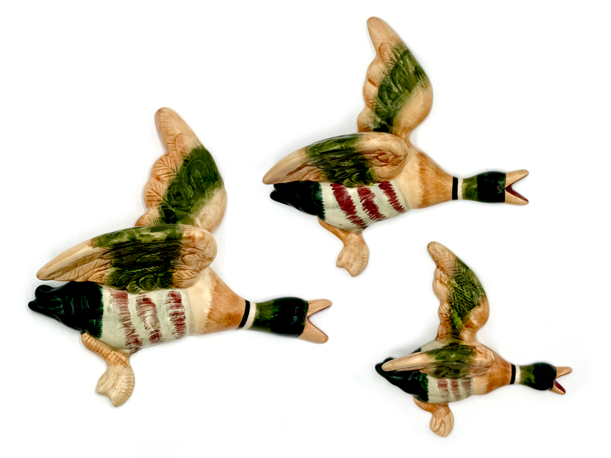 Ceramic Flying Ducks (Set x3) | Made in Japan