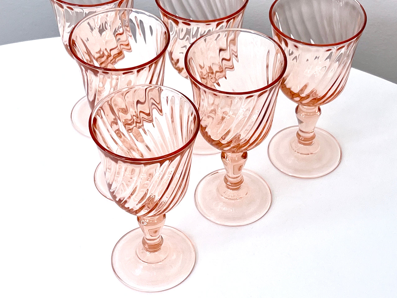 Luminarc (France) 'Rosaline Pink' White Wine Glasses (set x6) – That Retro  Piece