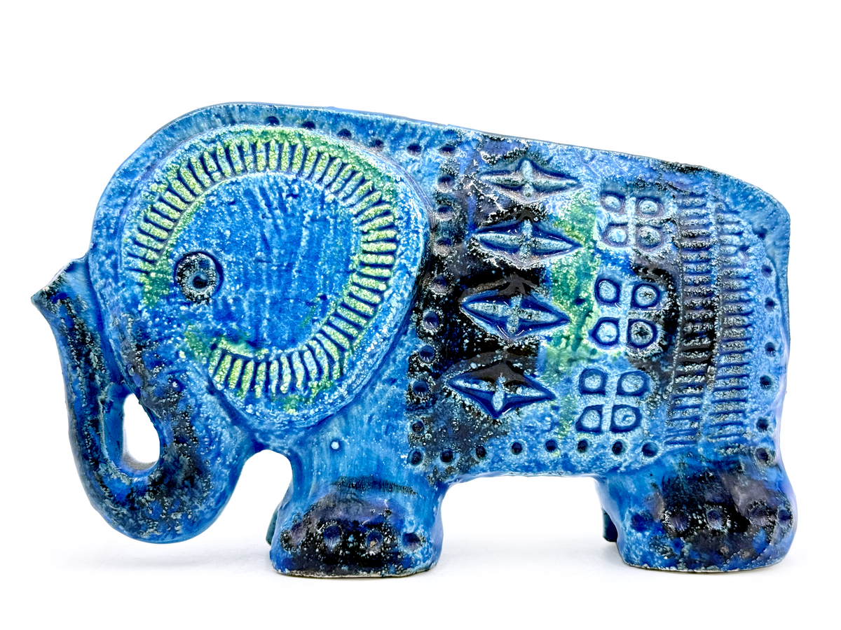 Bitossi (Italy) 'Rimini Blu' 6" Elephant
