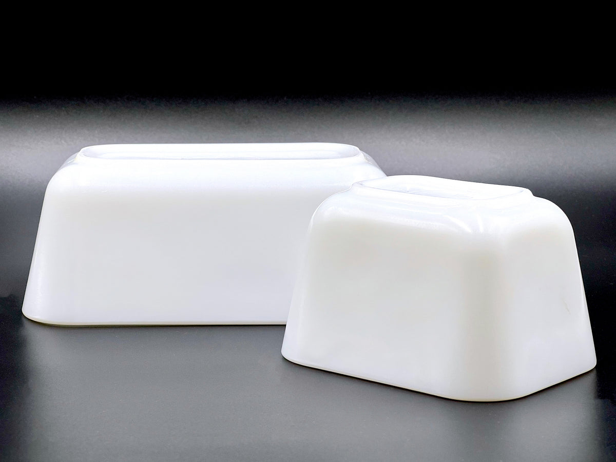 Platos para refrigerador PYREX (EE. UU.) 'Opal' (juego de 2) | Modelos n.° 501 y n.° 502