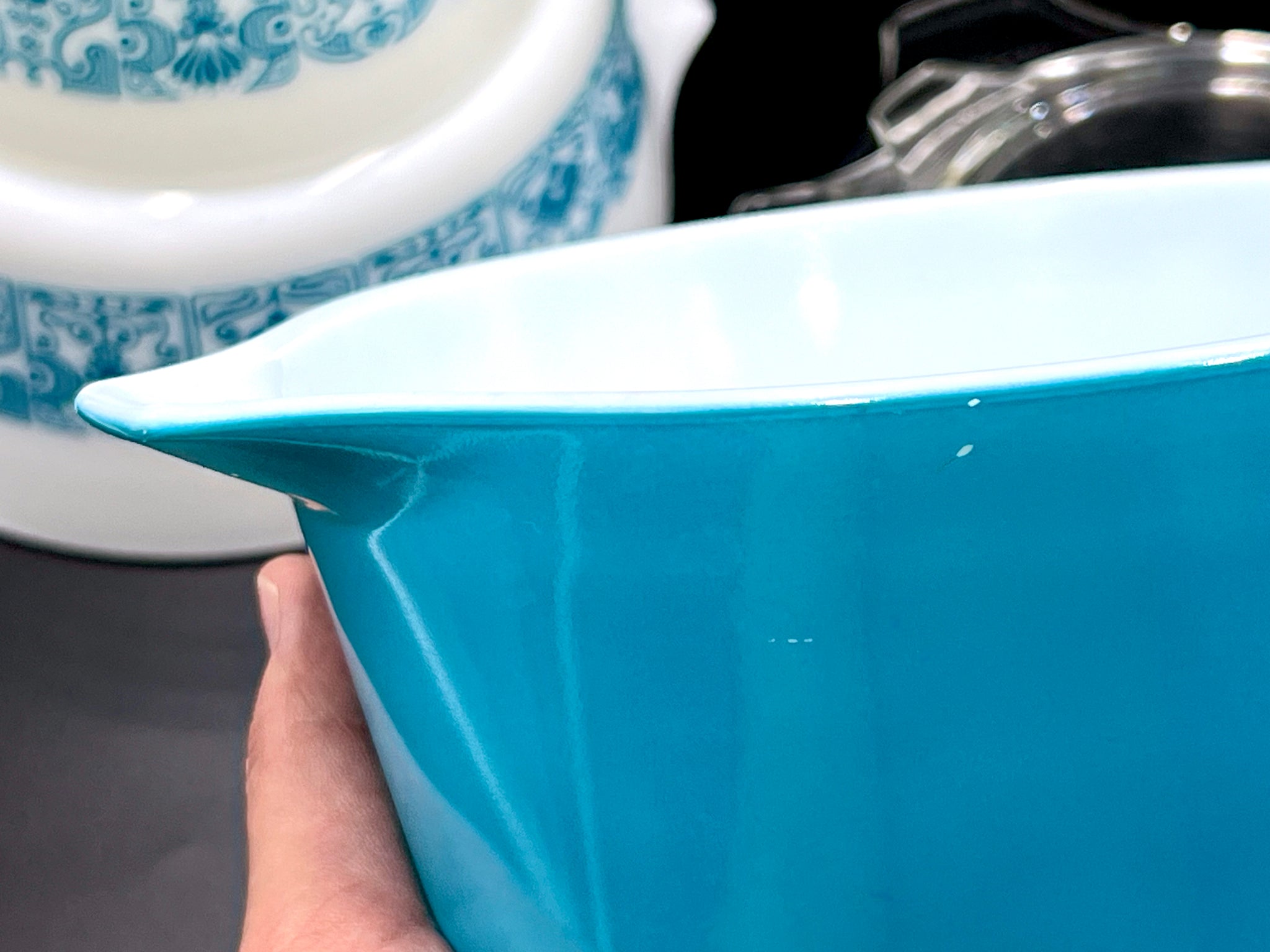 PYREX (USA) 'Horizon Blue' #480 Round Casseroles (Set x3) | Models