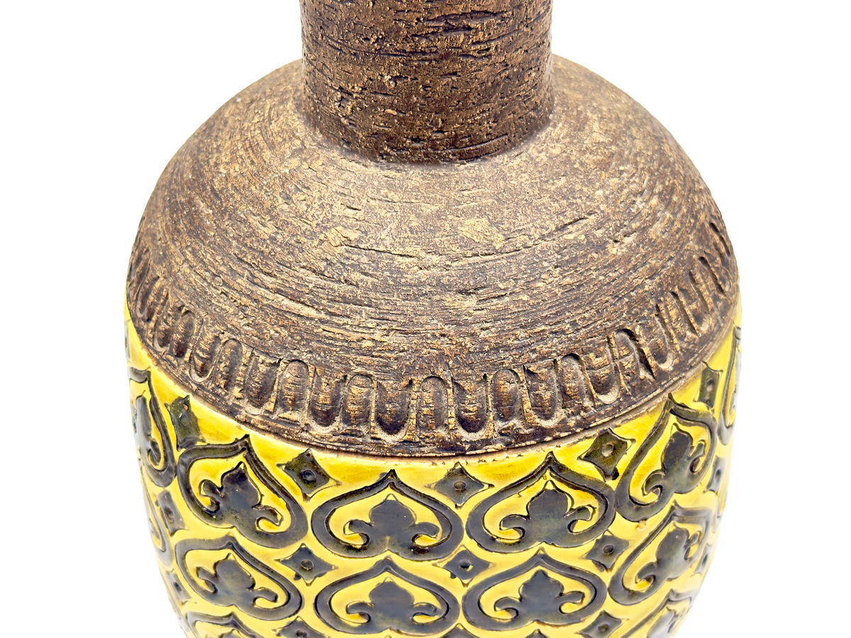 Bitossi (Italy) 'Moresco' in Yellow, 13.5" Vase *RARE FIND*