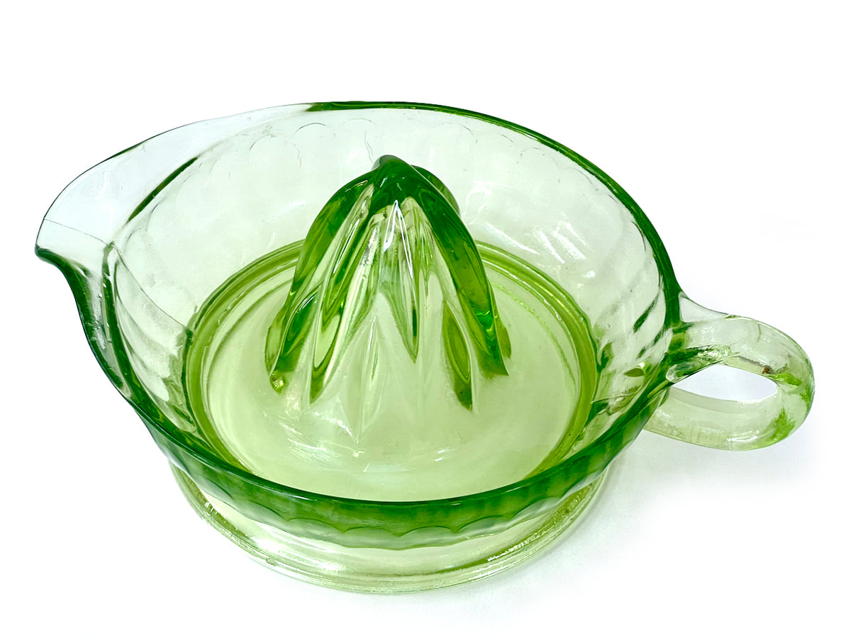 Anchor Hocking (USA) Presse-agrumes, en verre d'uranium vert