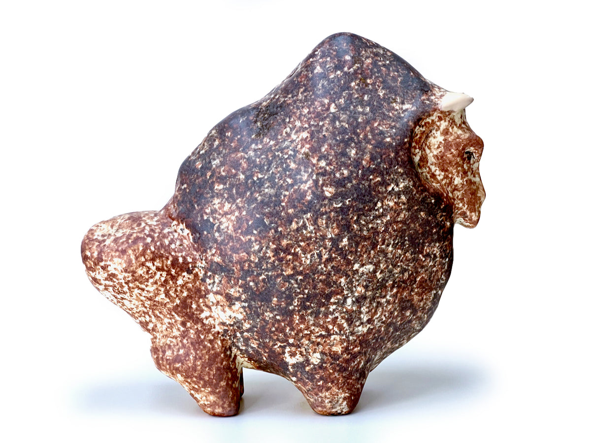 Marc Bellaire (USA) 10" Ceramic Bison Figurine (#3)