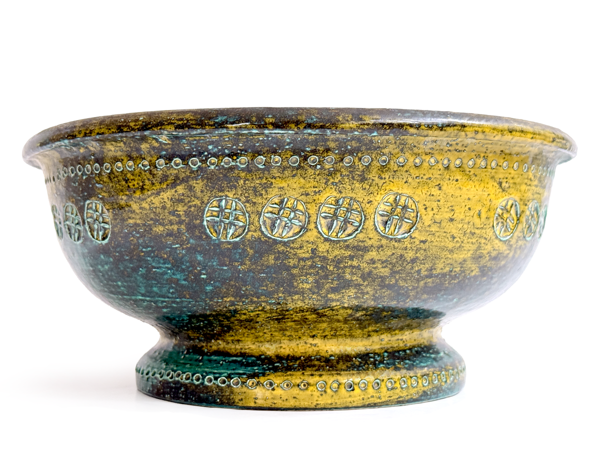 Bitossi (Italy) 'Via Veneto' 11" Round Bowl *RARE FIND*