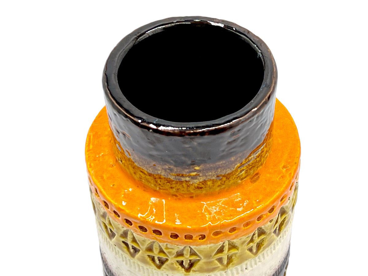 Bitossi (Italy) 'Rimini' in Orange/Brown, 7.5" Vase