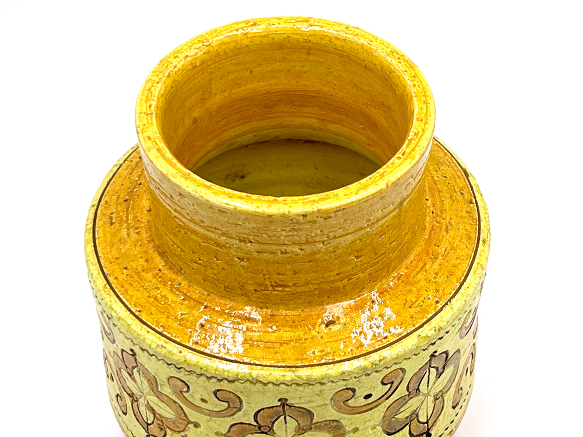Bitossi (Italy) 'Carta Fiorentina' in Yellow, 6.5" Vase