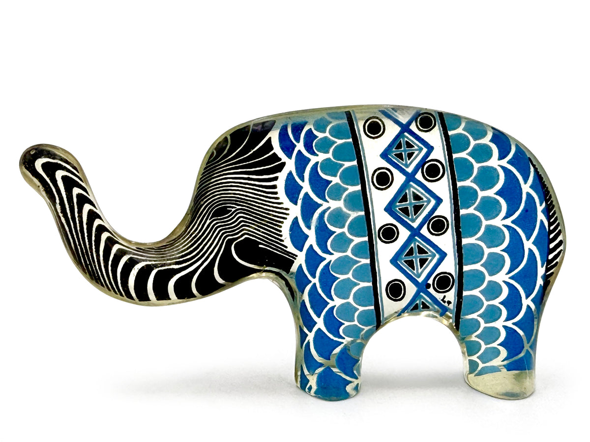 Abraham Palatnik (Brasil) Elefante de 4", de la colección Artemis | Azul y negro