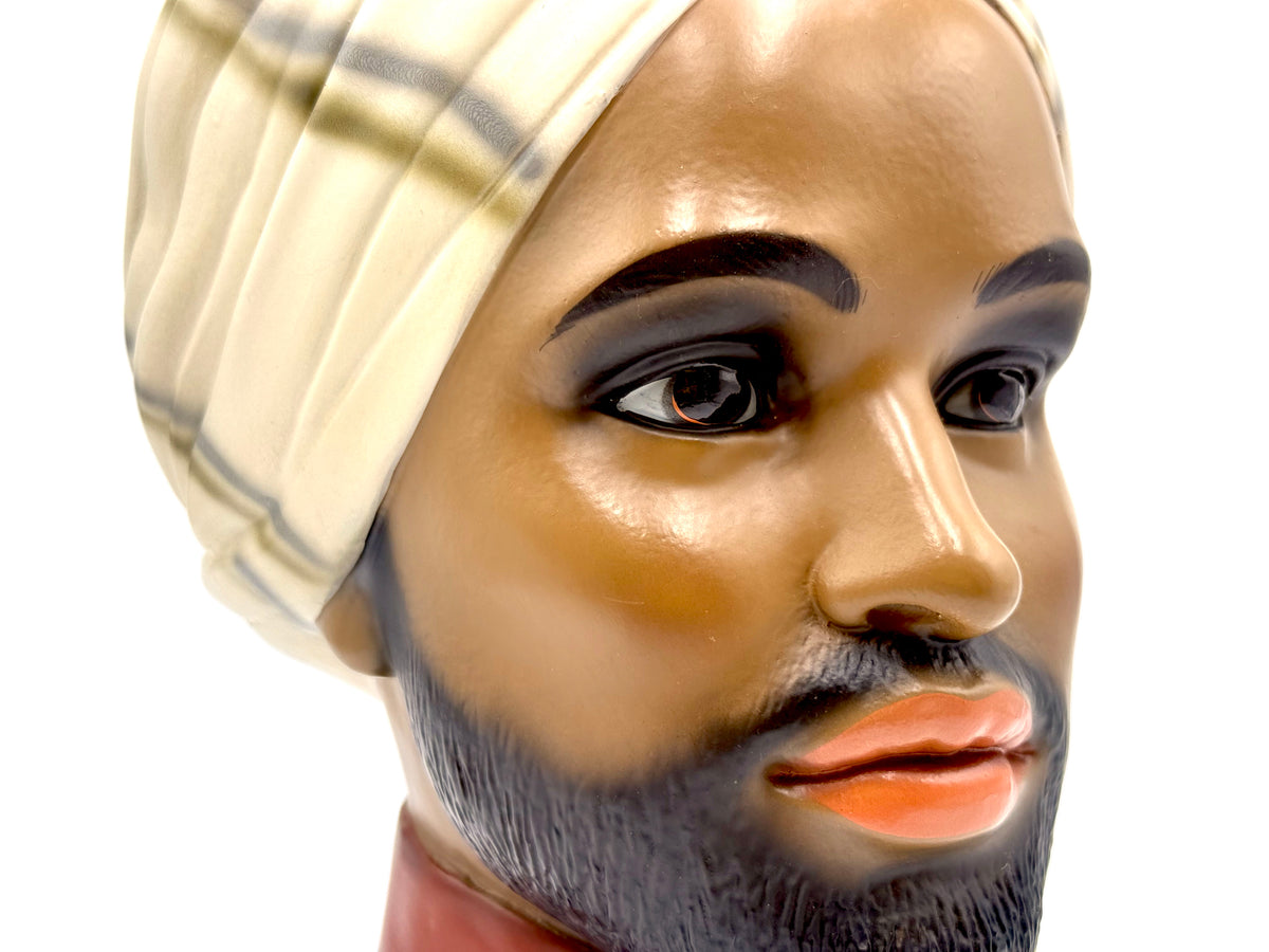Marwal Industries (USA) Chalkware 11" Bust | Man with Turban