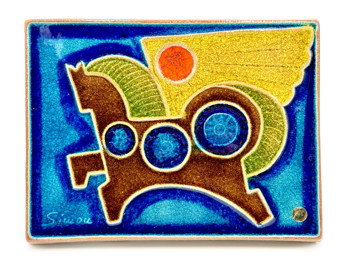 Søholm (Denmark) 12.5" Ceramic Wall Plaque | Designed by Joseph Simon *RARE FIND*