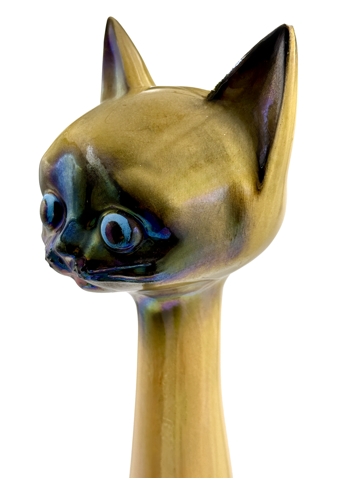 JEMA Holland (Netherlands) 21.5" Siamese Cat Figurine, in Tan | Model #446 *RARE FIND*